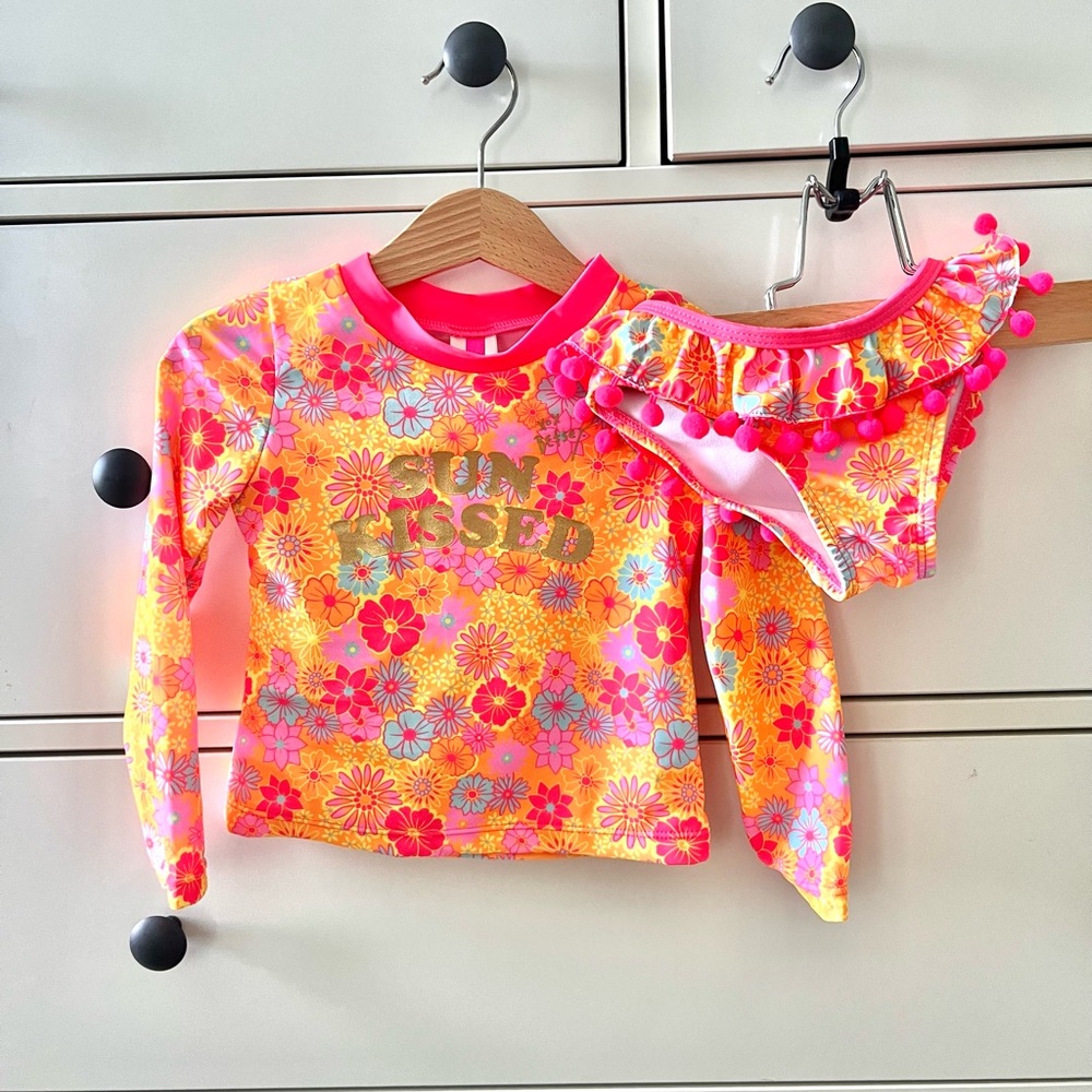 Betsey Johnson toddler two piece swimsuit